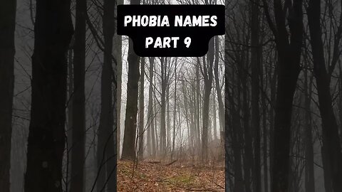 Phobia Name Part 9 #shorts #phobia #facts