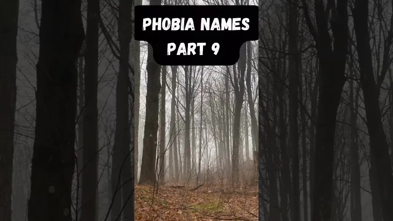 Phobia Name Part 9 #shorts #phobia #facts