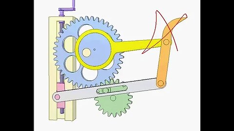 2180 Gear and linkage mechanism 4