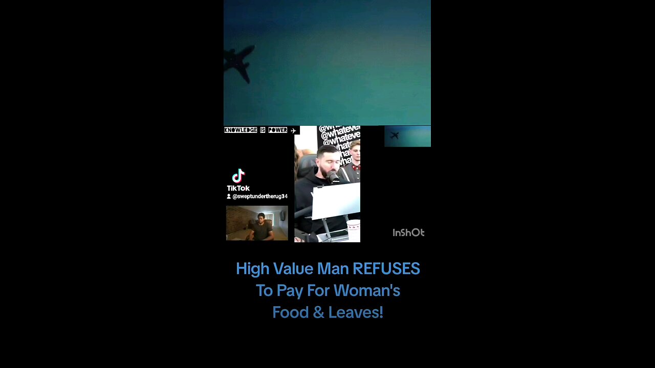 High Value Man REFUSES To Pay For Woman's Food & Leaves! ✈️
