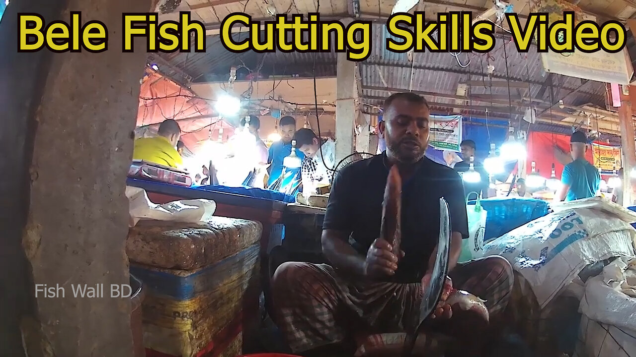 Bele Fish Cutting Skills In Fish Cutting Video-Bele Fish Cutting Video-Fish Wall BD