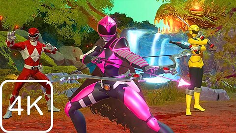 [4K] Pink Ranger Vs White Ranger | Power Rangers