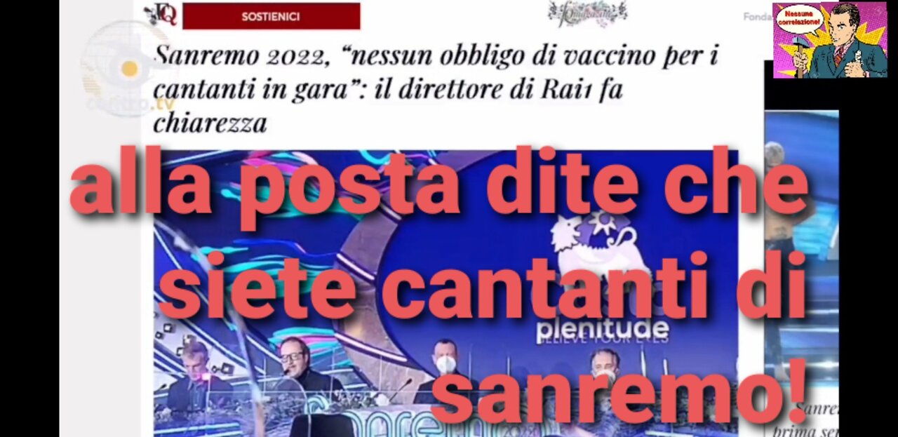 Sanremo i cantanti senza vaccino