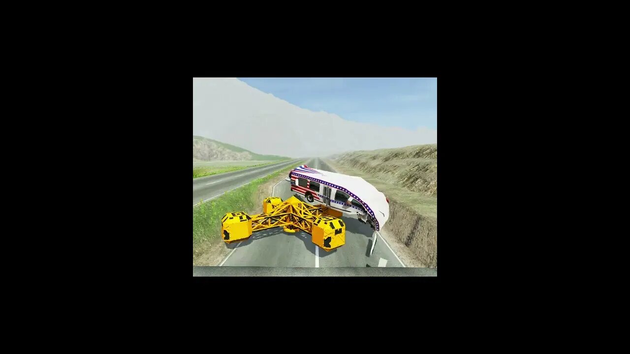 |MiniBeamNG/ Bus Crashing - BeamNG.Drive #Shorts