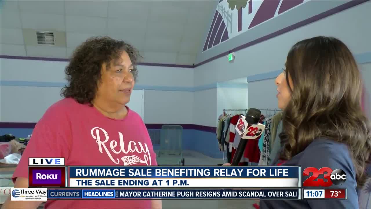 Rummage sale benefiting Relay for Life