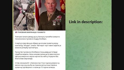 Retired US Marine colonel spotted in Ukraine