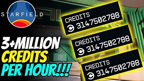 Starfield Glitch | How to get 3 MILLION Credits per hour| Easy Farming Method | Starfield