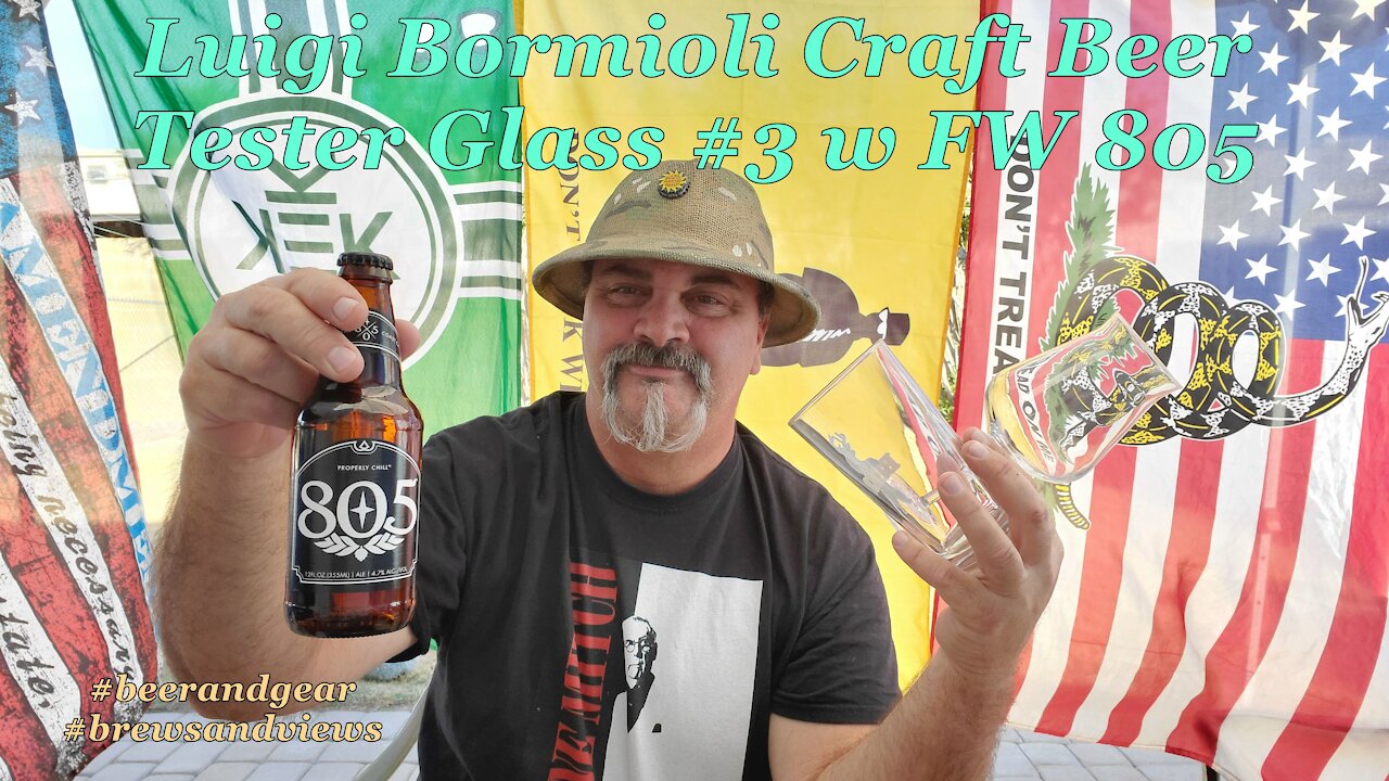 Luigi Bormioli Craft Beer Tester Glass with FW805 Ale #3 in the series