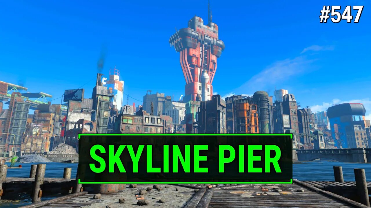 Fallout 4 Unmarked - The Beautiful Boston Skyline Pier | Ep. 547