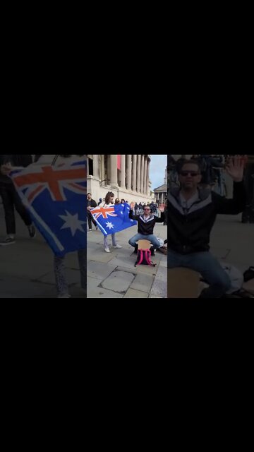 Iranian Christians ✝️ trafalgar Square ❤️ #london
