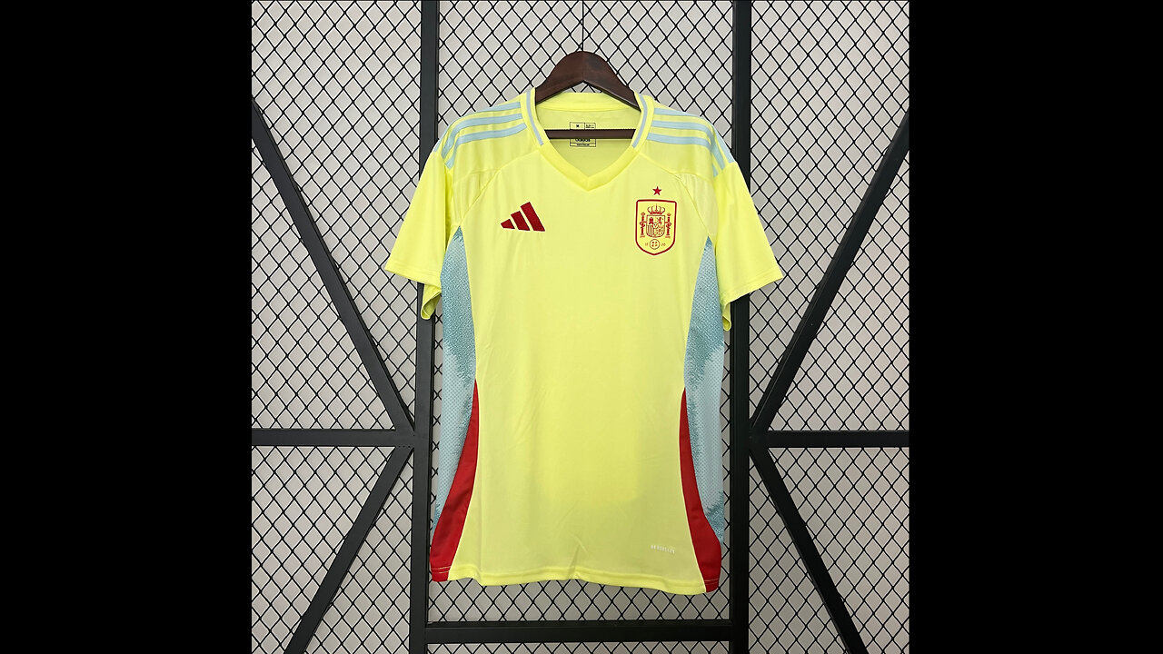 👉🏻⚽️2024 Spain Away Adult Jersey