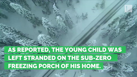 Age 2 Boy Abandoned by Mom on Sub-zero Porch, But Dog Won’t Leave Toddler to Die