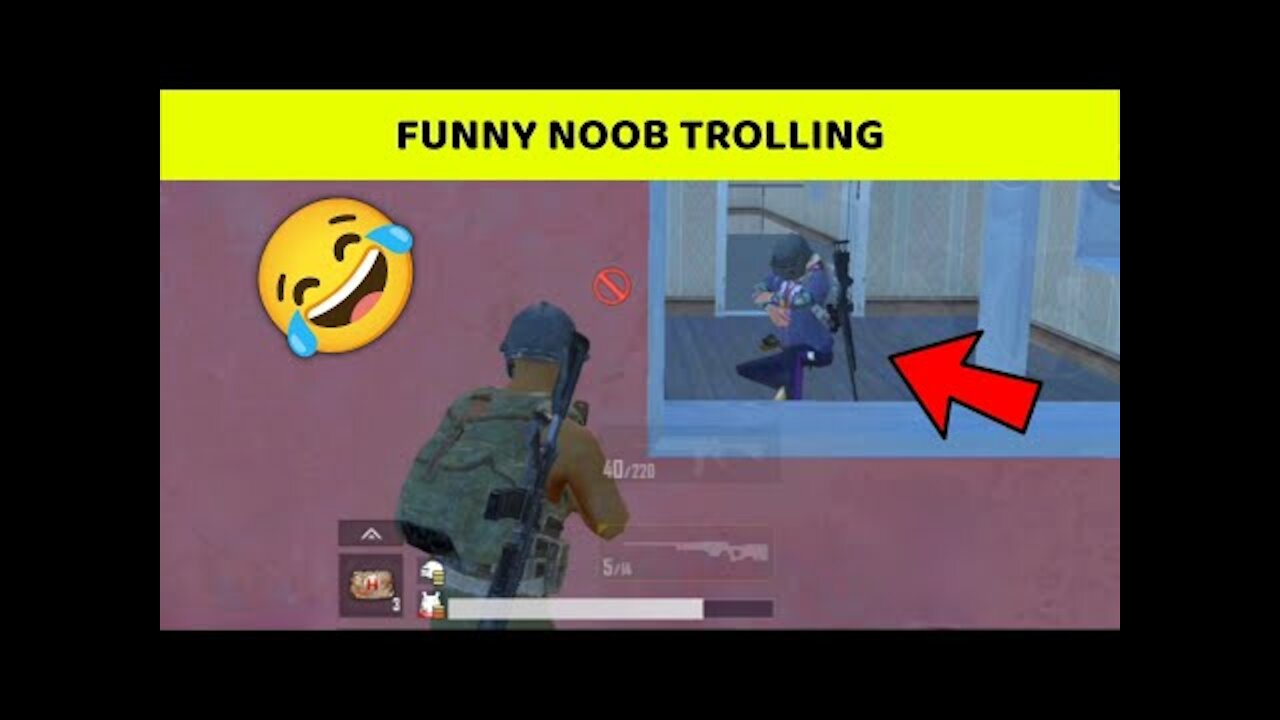 😂 PUBG MOBILE LITE BEST FUNNY MOMENTS IN NOOB TROLLING