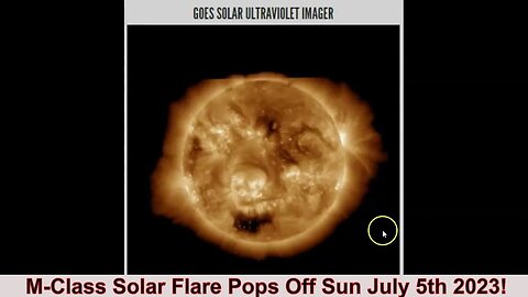 M-Class Solar Flare Pops Off Sun July 5th 2023!