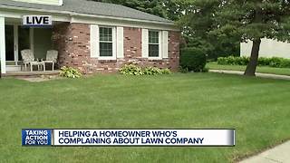 Helping a homeowner who's complaining about lawn company