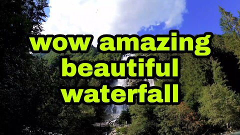 wow amazing beautiful waterfall