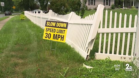 Traffic volume, speeding creating danger zone for Baltimore Co. neighborhood