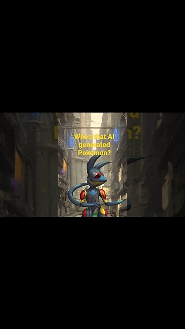 AI generated Greninja #whosthatpokemon #pokemon