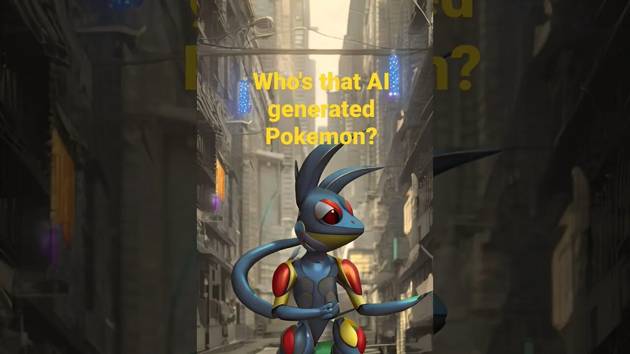 AI generated Greninja #whosthatpokemon #pokemon