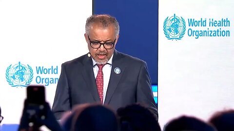 Tedros is once again blaming the internet for the spread of misinformation