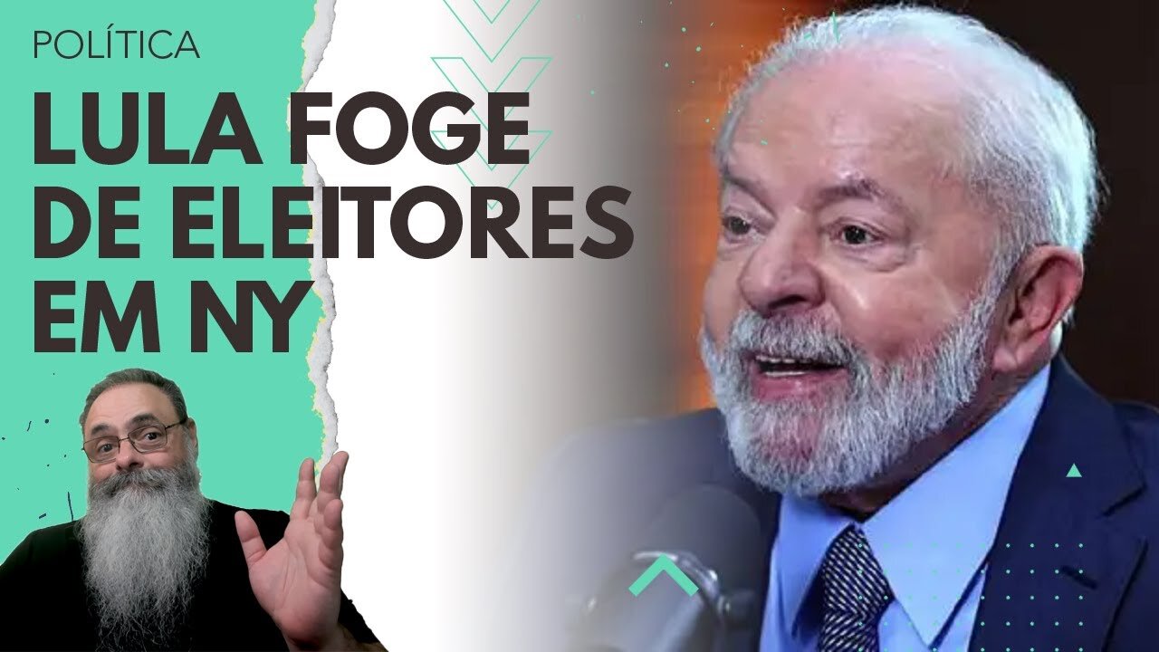 LULA foge de ELEITORES BRASILEIROS em NOVA IORQUE para não OUVIR que é LADRÃO e ONDE é o LUGAR DELE