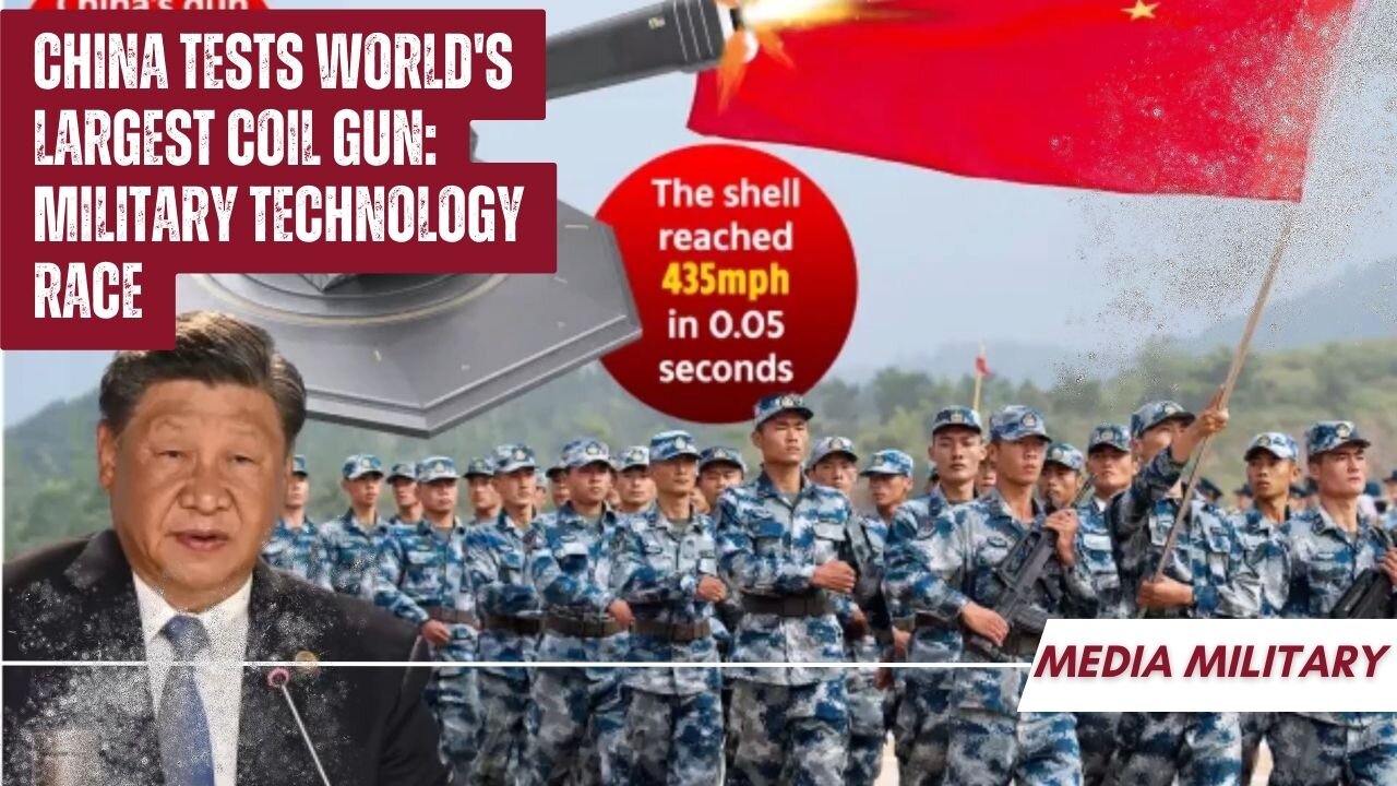 China Tests World's Largest Coil Gun: Military Technology Race 🔥