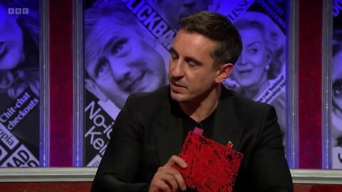 GARY NEVILLE with IAN HISLOP about Qatar World Cup on Have I Got News For You