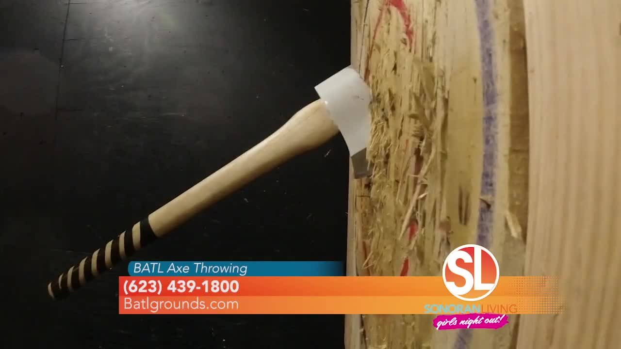 For a thrilling night out with your girlfriends check out BATL Axe Throwing