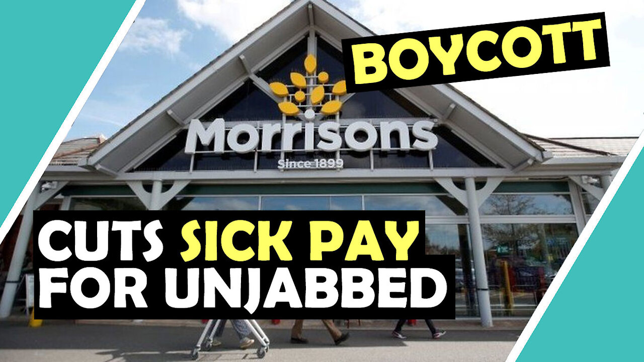 MORRISONS Cut Sick Pay For UNJABBED #BOYCOTT / Hugo Talks #lockdown
