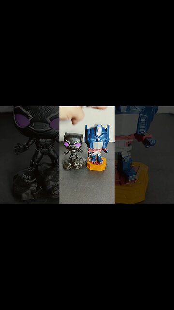 Funko Pops *Lights & Sounds* Optimus Prime (#120) & Black Panther (#1217) - A Rodimusbill Short