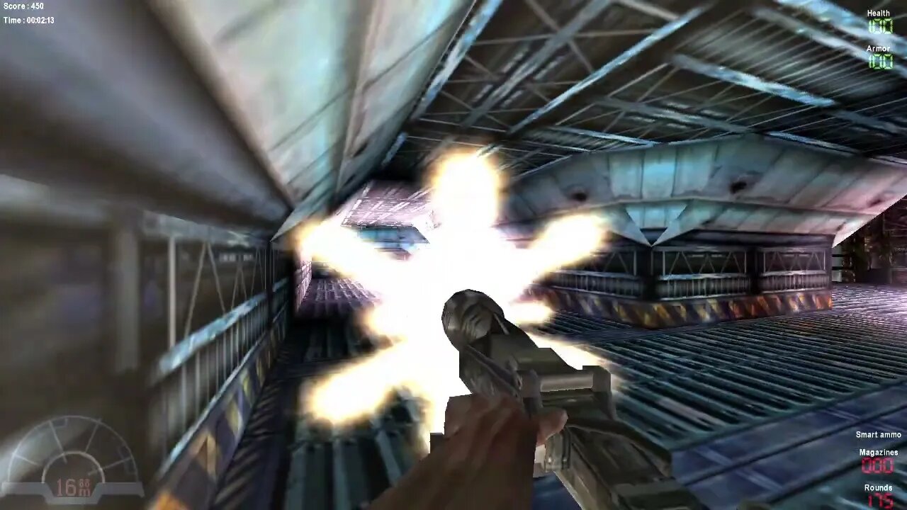 Classic AVP 2000; skirmish mode, 4 minutes; trapped, marine; man, those bugs sure love to zerg-rush!