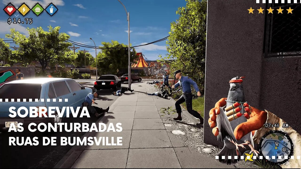 Bum Simulator - Sobreviva as Conturbadas e Imprevisíveis Ruas de Bumsville