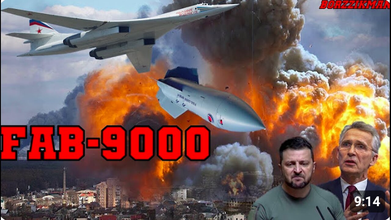 Run For Your Lives! Russia Deploys FAB-9000 In UKR: The Most Powerful Non-Nuclear Bomb Ever Built!