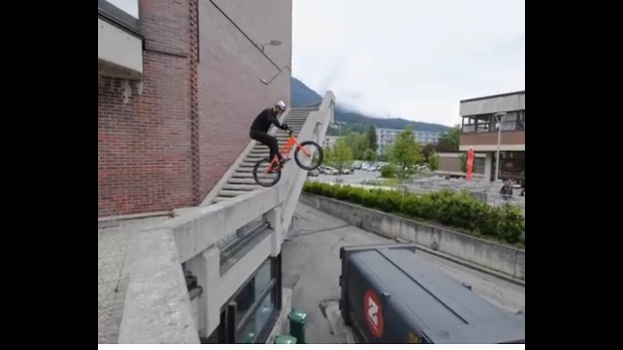 Fantastic man cyclist