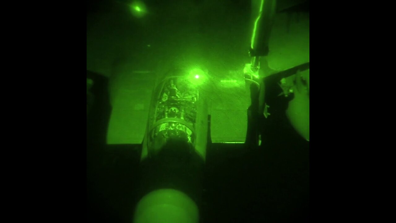 KC-10 Refuels F-15 Strike Eagles at Night