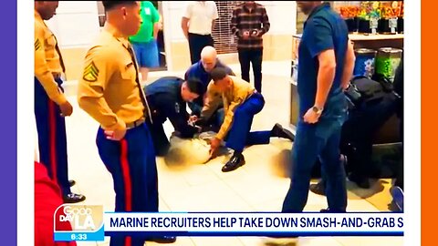 Marines Stop Robbery In Los Angeles 🟠⚪🟣 NPC Crime