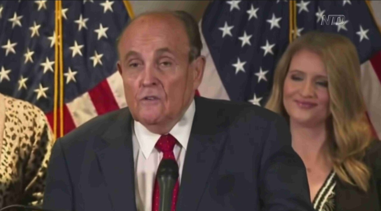 Giuliani Alleges Dominion Director’s Ties to Antifa