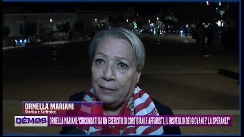 Ornella Mariani:"Circondati da un esercito di cortigiani, il risveglio dei giovani è la speranza"