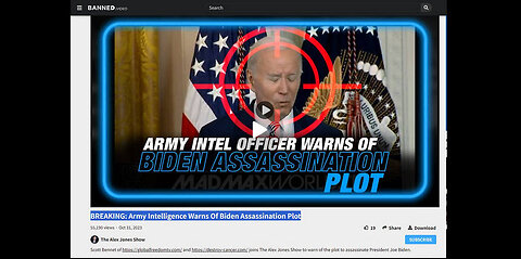 The Alex Jones Show: BREAKING: Army Intelligence SCOTT BENNETT Warns Of Biden Assassination Plot