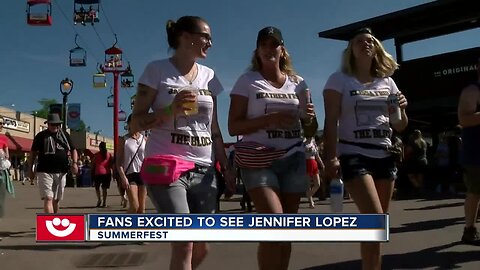 Fans excited for Jennifer Lopez's headlining performance at Summerfest