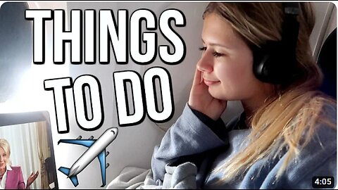 Things to Do on the Plane | What to do When Bored