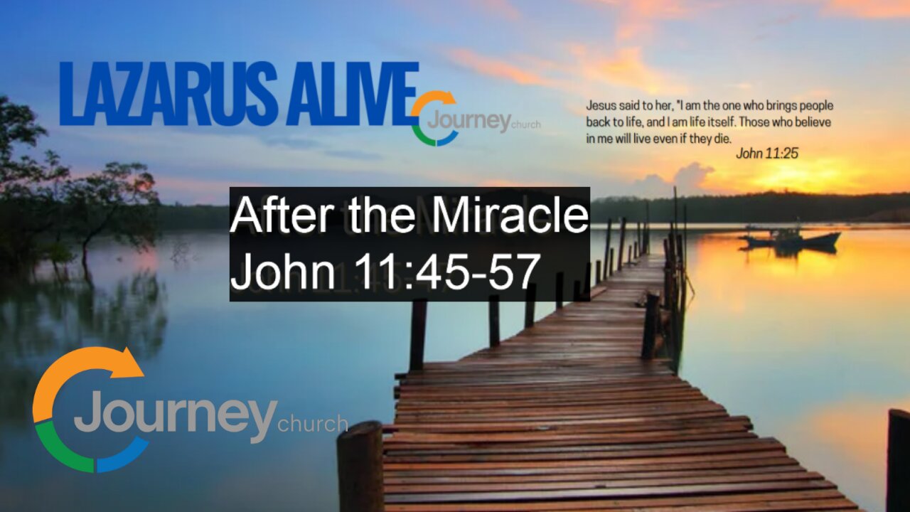 After the Miracle - John 11:45-57