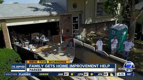 Volunteers step in to help Parker family with much-needed home repairs