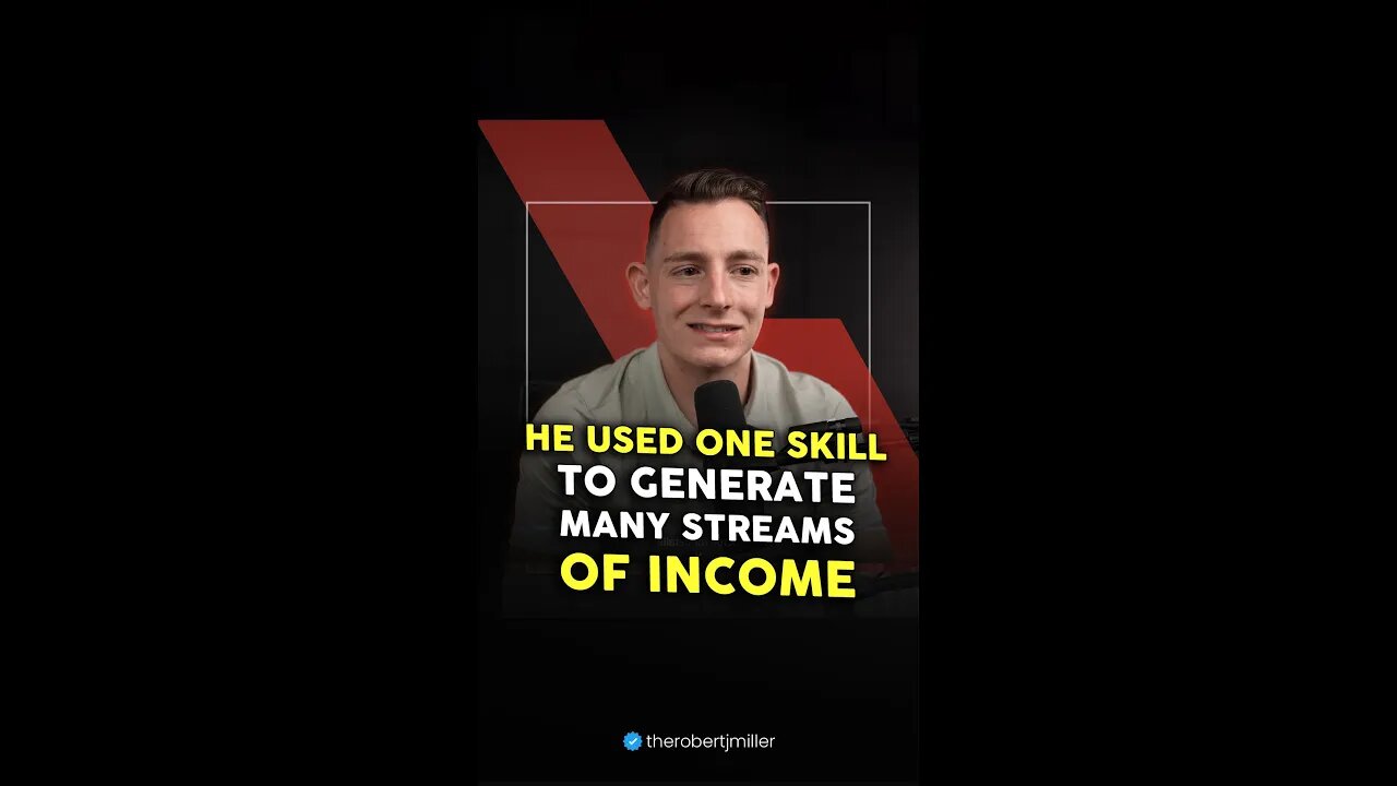 He Used One Skill To Generate Many Streams Of Income