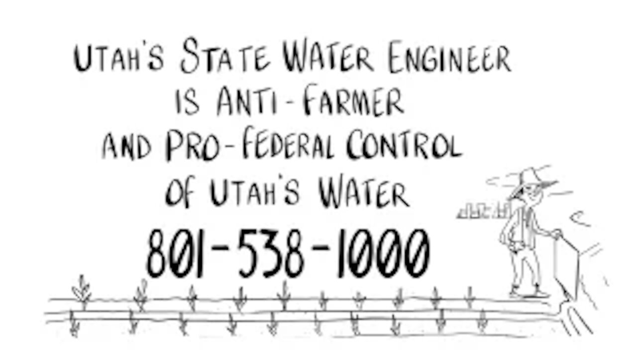 Utah is anti-Farmer, anti-Home Builder & Pro-Federal Control of Utah's Water