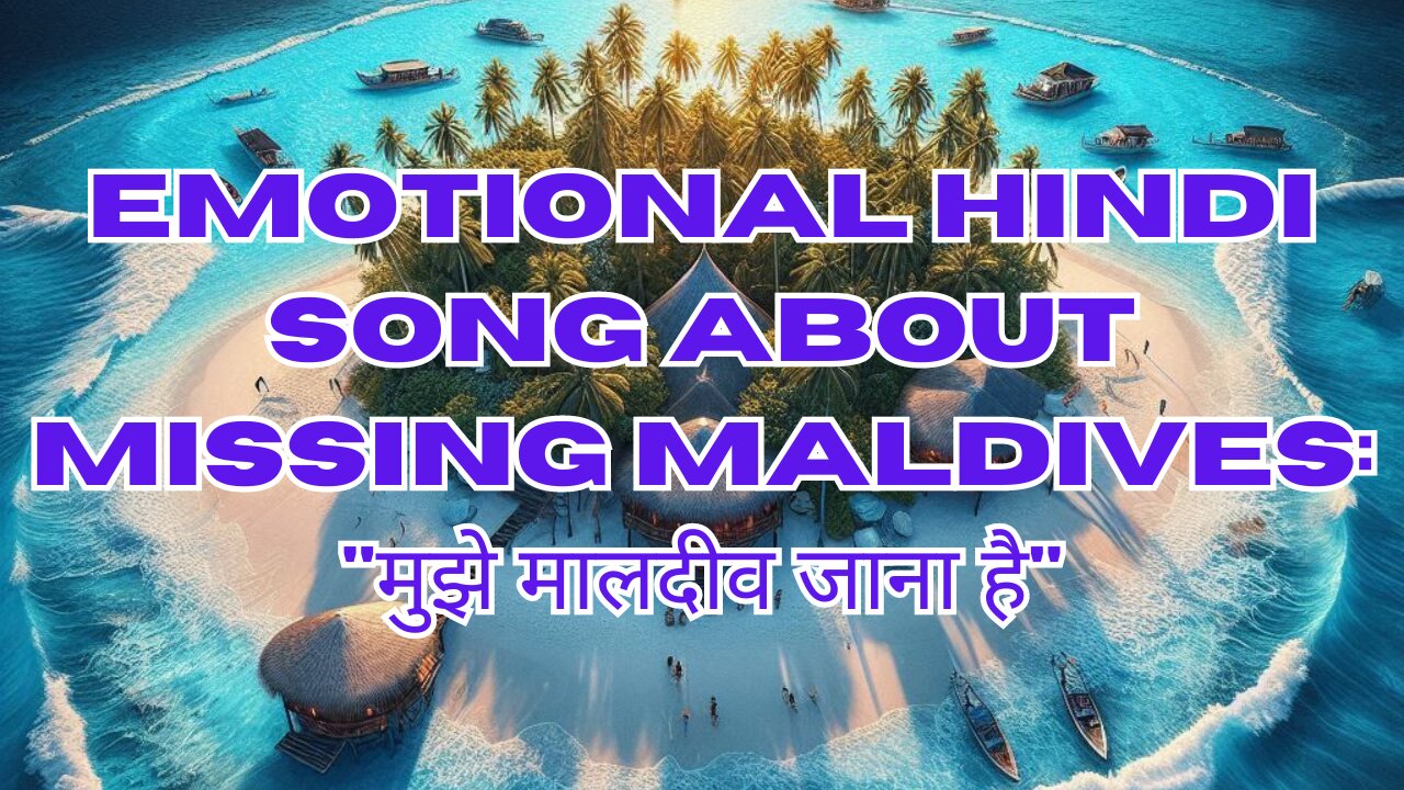 Emotional Hindi Song about Missing Maldives: "मुझे मालदीव जाना है"