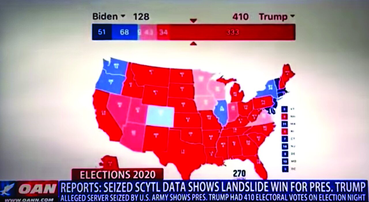🇺🇸 Alleged Server Seized by US Military shows Trump won with 410 Electoral Votes