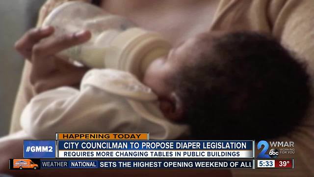 Proposed legislation would add more diaper changing tables to public buildings