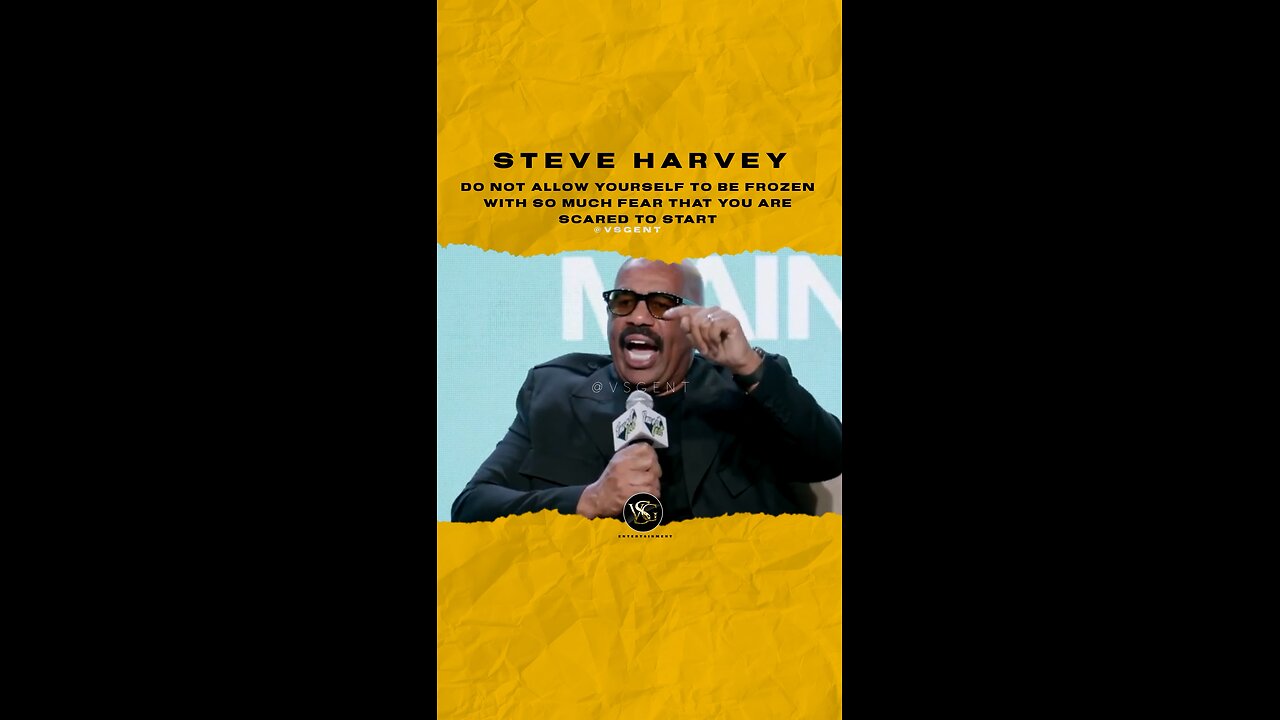 #steveharvey Dont allow urself 2b 🥶 with so much fear that ur scared 2 start🎥 @earnyourleisure