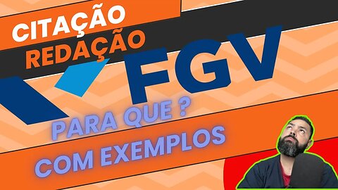 Citação na FGV: para que serve?